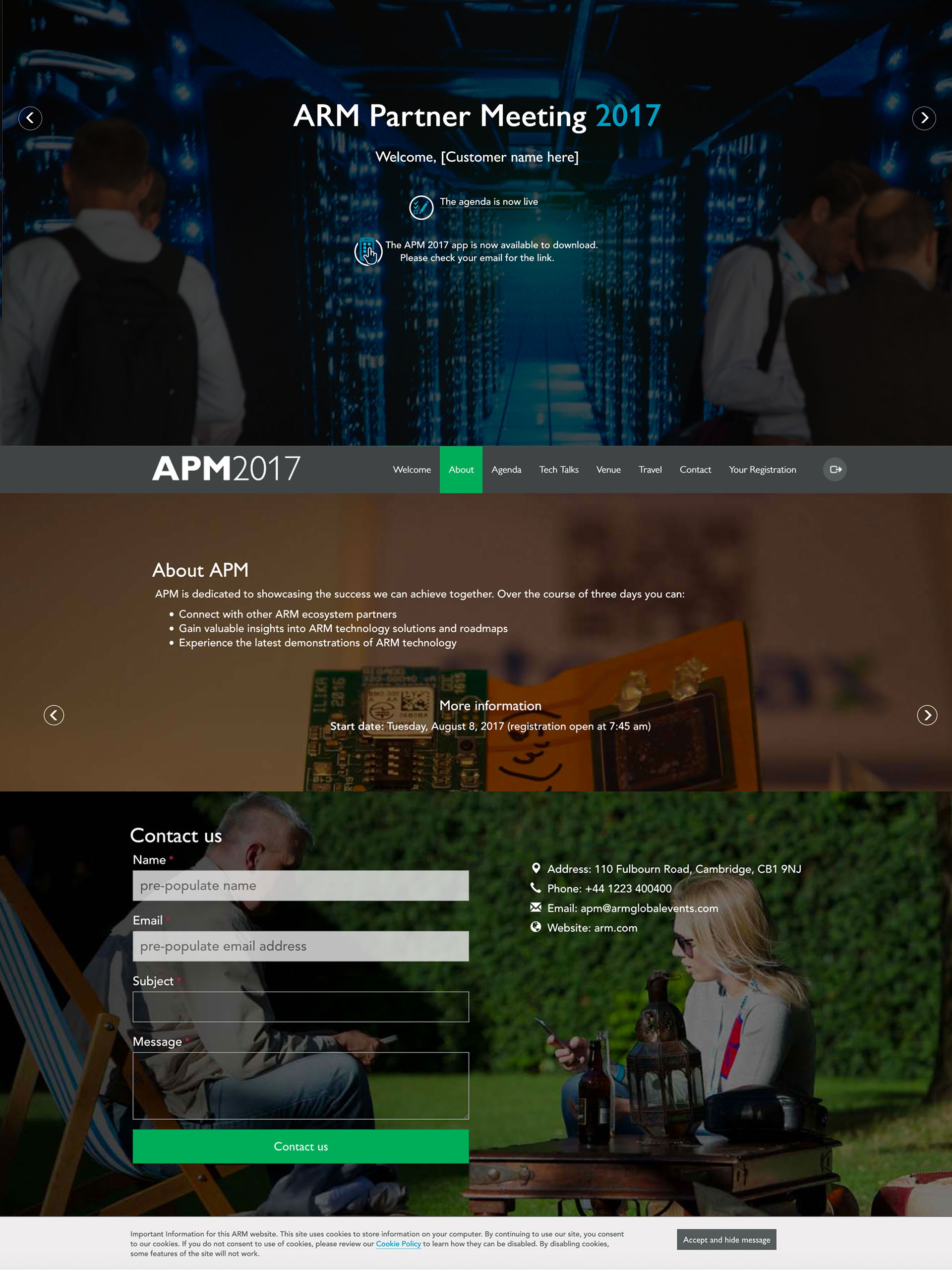 apm 2017 event site