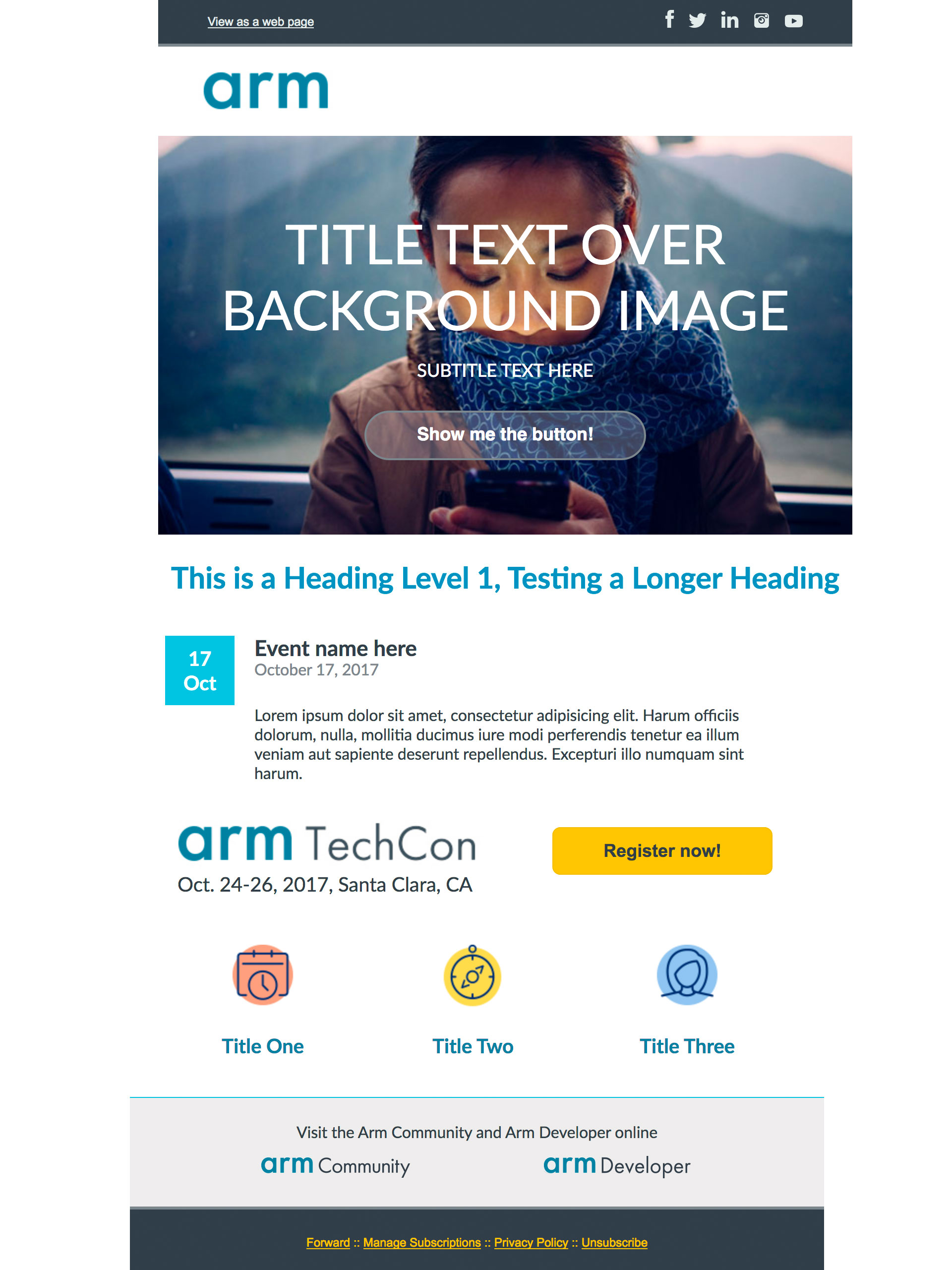 arm corporate email template
