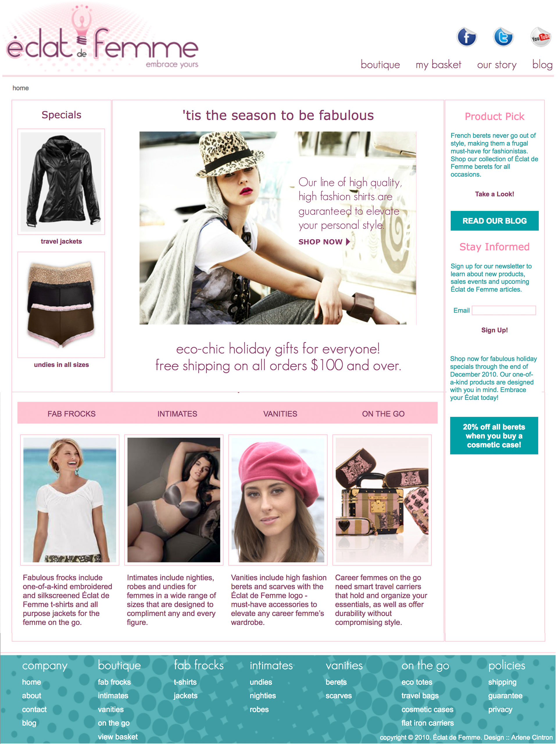 eclat de femme website